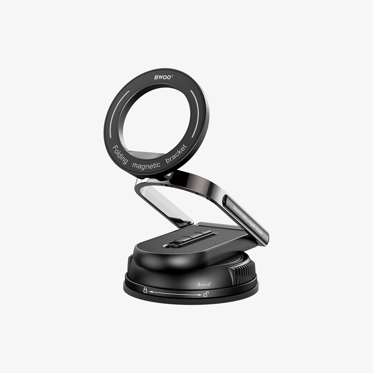 BWOO Vacuum Suction Cup Phone Mount in use